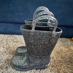 Toddler Girls Glitter Rainboots
